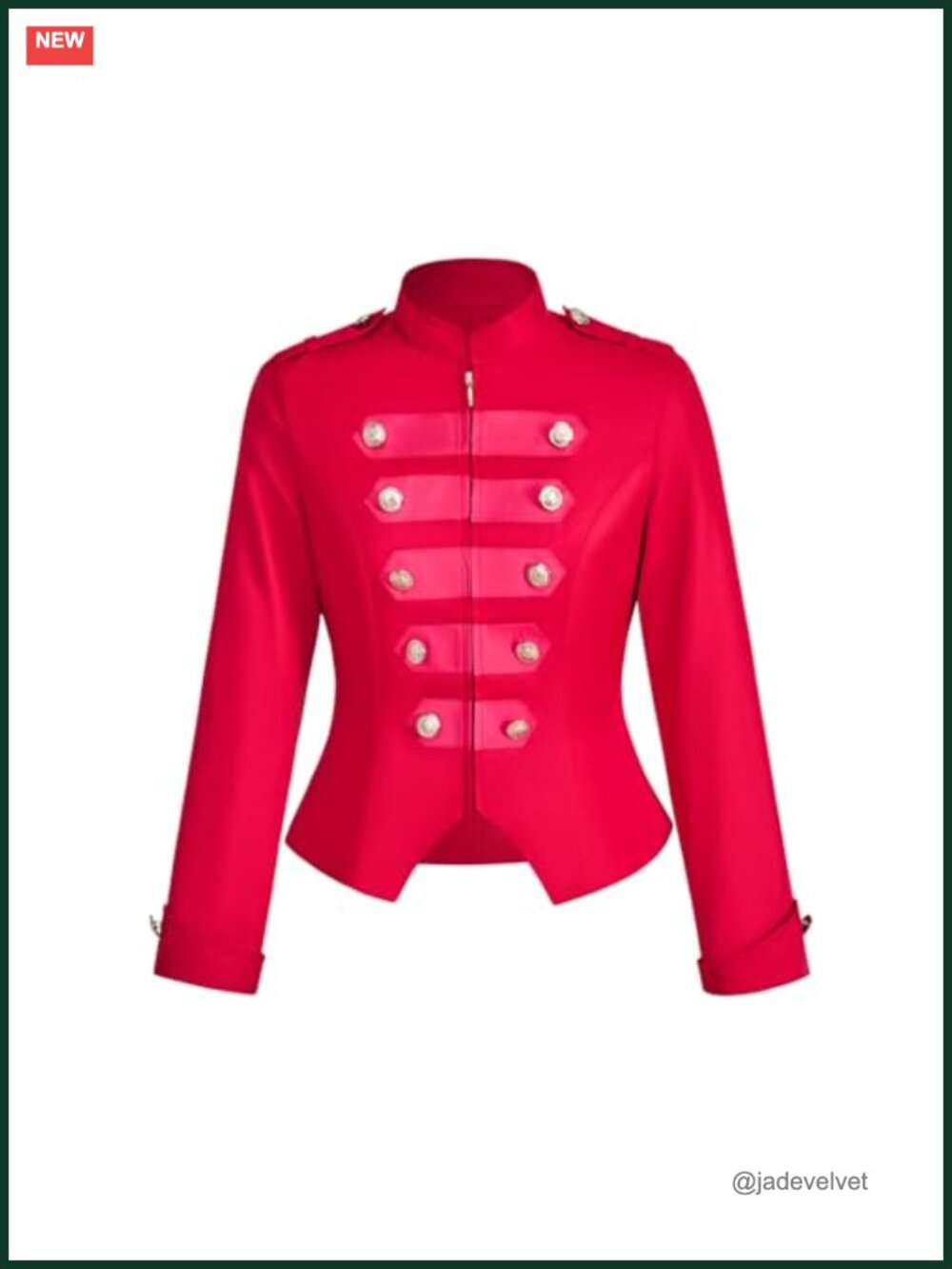 Women's Double Breasted Zip Up Vintage Steampunk Jacket Blazer